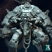 Sci-Fi  Chaos Demon Prince Mech Miniature | 32mm, 40mm, 50mm, 65mm 80mm BASE SIZES | Resin Unpainted | - Only-Games