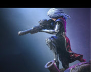 Sci-Fi Female Cyborg Sniper Assassin | Unpainted Resin Miniature | Display Details | 28mm,32mm,54mm,75mm,100mm Scales | - Only-Games