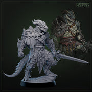 Dragonborn Ranger, Fighter, Paladin Sword  | 28mm, 32mm,54mm, 75mm, 100mm Scale Resin Miniature | Dungeons and Dragons D&D 5e  | Pathfinder - Only-Games