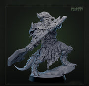Dragonborn Barbarian, Ranger, Fighter Axe  | 28mm, 32mm,54mm, 75mm, 100mm Scale Resin Miniature | Dungeons and Dragons D&D 5e  | Pathfinder - Only-Games