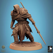 Paladin, Fighter, Polearm Master Spear, DnD 5e Unpainted Miniature| 28mm, 32mm,54mm,75mm,100mm Scales | Dungeons & Dragons | Pathfinder - Only-Games