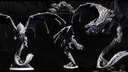 Eldar Legendary Chromatic White Dragon (4 sizes) Unpainted Miniature | 391mm Wing Span | Resin Figurine | Dungeons and Dragons 5e Pathfinder - Only-Games