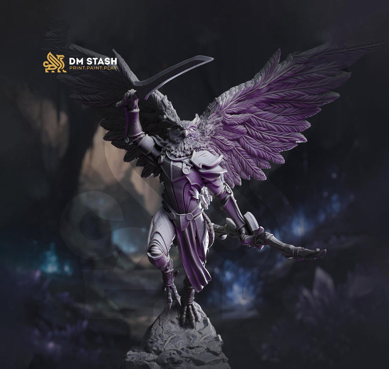 Aarakocra Owlin Ranger Fighter Sharpshooter PC / NPC | 28mm, 32mm,54mm, 75mm, 100mm Scales | Dungeons and Dragons | Pathfinder | DM Stash - Only-Games