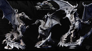 Eldar Legendary Chromatic Black Dragon (4 sizes) Unpainted Miniature | 391mm Wing Span | Resin Figurine | Dungeons and Dragons 5e Pathfinder - Only-Games