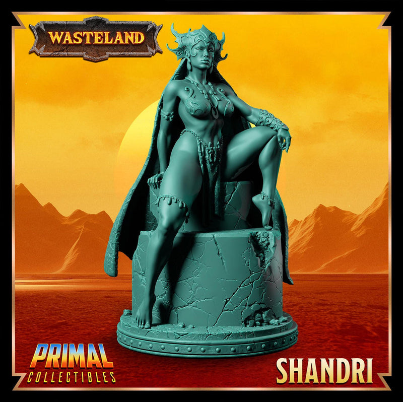 Human Female Sorcerer Queen, Wizard, Warlock PC NPC Unpainted Mini | 28mm,32mm,54mm,75mm,100mm Scales | Dungeons and Dragons | Pathfinder | - Only-Games