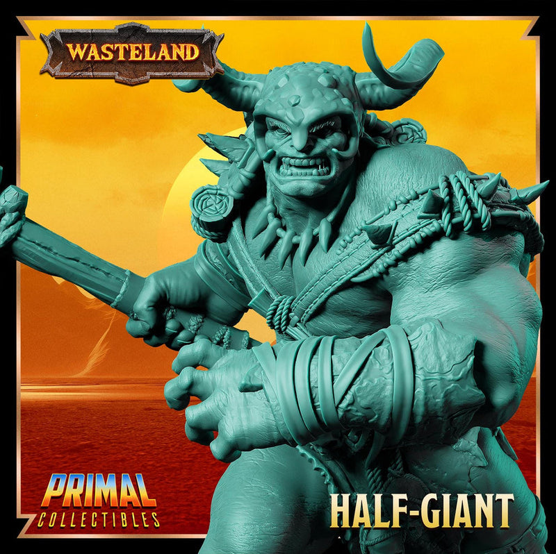 Barbarian Fighter Goliath Greatclub | 28mm, 32mm, 54mm, 75mm, 100mm Scales | Dungeons and Dragons | Pathfinder | - Only-Games