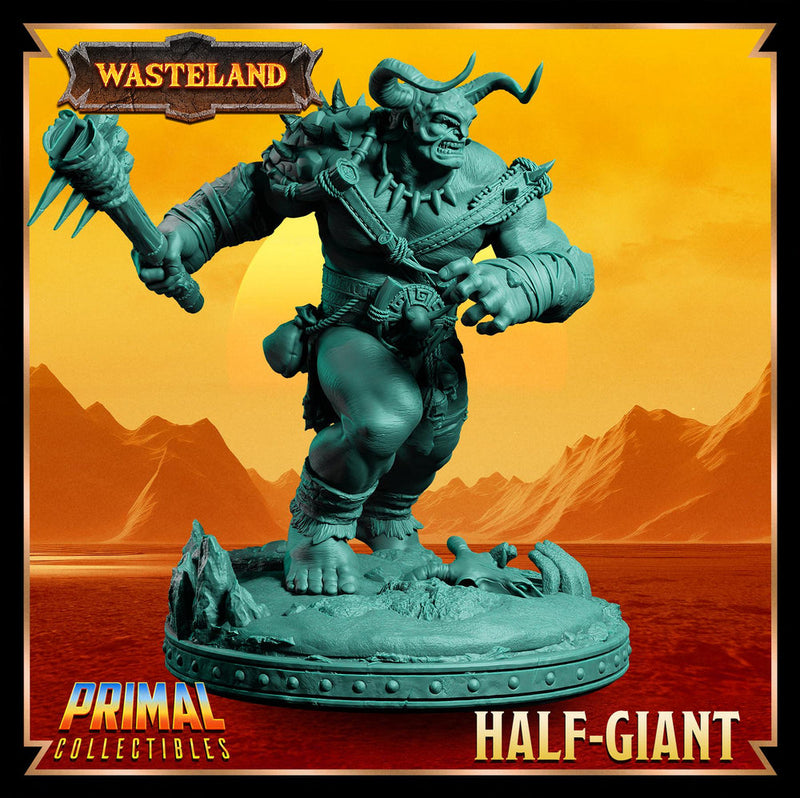 Barbarian Fighter Goliath Greatclub | 28mm, 32mm, 54mm, 75mm, 100mm Scales | Dungeons and Dragons | Pathfinder | - Only-Games