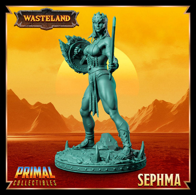Human Female Fighter, Gladiator, Barbarian, PC / NPC Unpainted D&D 5e | 28mm,32mm,54mm,75mm,100mm Scales Dungeons and Dragons | Pathfinder - Only-Games