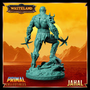 Barbarian with Dual War Picks | 28mm,32mm,54mm,75mm, 100mm Scale | Resin figurine Statue Miniature | Dungeons & Dragons 5e | - Only-Games
