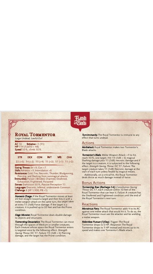Undead Death Knight, Tormentor | 28mm, 32mm, 54mm,75mm,100mm Scale Resin Miniature | Flesh Of Gods | Dungeons and Dragons 5e | Pathfinder - Only-Games