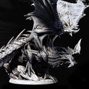 Eldar Legendary Chromatic Blue Dragon (4 sizes) D&D Unpainted Miniature | 230mm Height | Resin Figurine | Dungeons and Dragons 5e Pathfinder - Only-Games