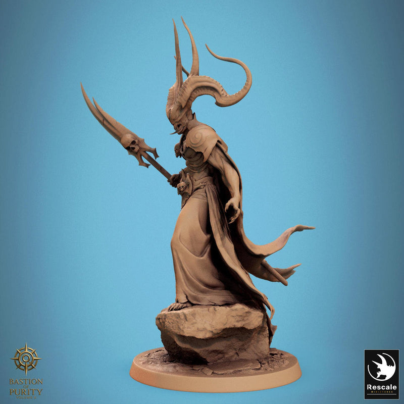 Greater Devil -Horned Devil, Herald Daemon Lord | 4 sizes: 40mm,50mm,60mm,75mm Base | Out of the Abyss |Dungeons & Dragons 5e | TPG Wargames - Only-Games