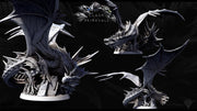 Eldar Legendary Chromatic Green Dragon (4 sizes) Unpainted Miniature | 450mm Wing Span | Resin Figurine | Dungeons and Dragons 5e Pathfinder - Only-Games