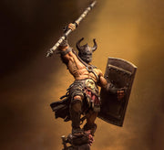 Human Barbarian With 2-handed Axe PC / NPC Unpainted Miniature | 28mm,32mm,54mm,75mm,100mm Scales | Dungeons & Dragons Pathfinder | NERIKSON - Only-Games