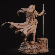 Human Female Paladin, Fighter, Death Domain Cleric PC / NPC Unpainted D&D 5e | 28mm,32mm,54mm,75mm,100mm Scales | Pathfinder| Nerikson - Only-Games