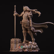 Human Female Paladin, Fighter, Death Domain Cleric PC / NPC Unpainted D&D 5e | 28mm,32mm,54mm,75mm,100mm Scales | Pathfinder| Nerikson - Only-Games