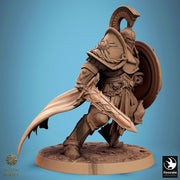 Paladin, Fighter, Sword n Shield PC/ NPC, DnD 5e Unpainted Miniature| 28mm, 32mm,54mm,75mm,100mm Scales | Dungeons & Dragons | Pathfinder - Only-Games
