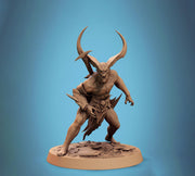 Chaos Fiend Demon, Daemon, Devils, Eldritch Horror, DnD Unpainted Miniature| 28mm proxy size,32mm ,54mm,75mm,100mm Scales Dungeons & Dragons - Only-Games