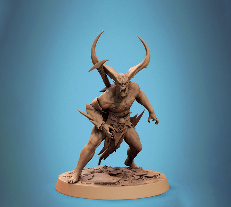 Chaos Fiend Demon, Daemon, Devils, Eldritch Horror, DnD Unpainted Miniature| 28mm proxy size,32mm ,54mm,75mm,100mm Scales Dungeons & Dragons - Only-Games