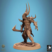 Chaos Fiend Demon, Daemon, Devils, Eldritch Horror, DnD Unpainted Miniature| 28mm proxy size,32mm ,54mm,75mm,100mm Scales Dungeons & Dragons - Only-Games