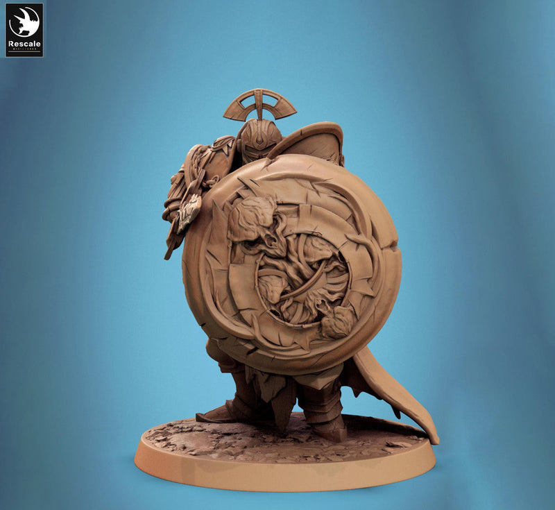 Paladin, Fighter, Sword n Shield PC/ NPC, DnD 5e Unpainted Miniature| 28mm, 32mm,54mm,75mm,100mm Scales | Dungeons & Dragons | Pathfinder - Only-Games