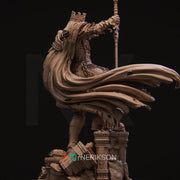 Death Knight Undead Lich Monster Unpainted Miniature | 28mm, 32mm, 54mm,75mm, 100mm Scales | Dungeons & Dragons Pathfinder | NERIKSON - Only-Games