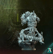 Sci-Fi Heavy Machine with Rotting Flesh,Death Demon Mini | 32mm, 40mm, 50mm, 60mm 80mm BASE SIZES | Resin Unpainted | Sci-fi - Only-Games