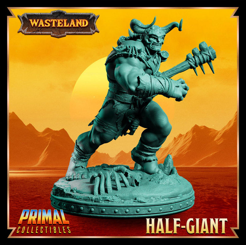 Barbarian Fighter Goliath Greatclub | 28mm, 32mm, 54mm, 75mm, 100mm Scales | Dungeons and Dragons | Pathfinder | - Only-Games