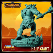 Barbarian Fighter Goliath Greatclub | 28mm, 32mm, 54mm, 75mm, 100mm Scales | Dungeons and Dragons | Pathfinder | - Only-Games