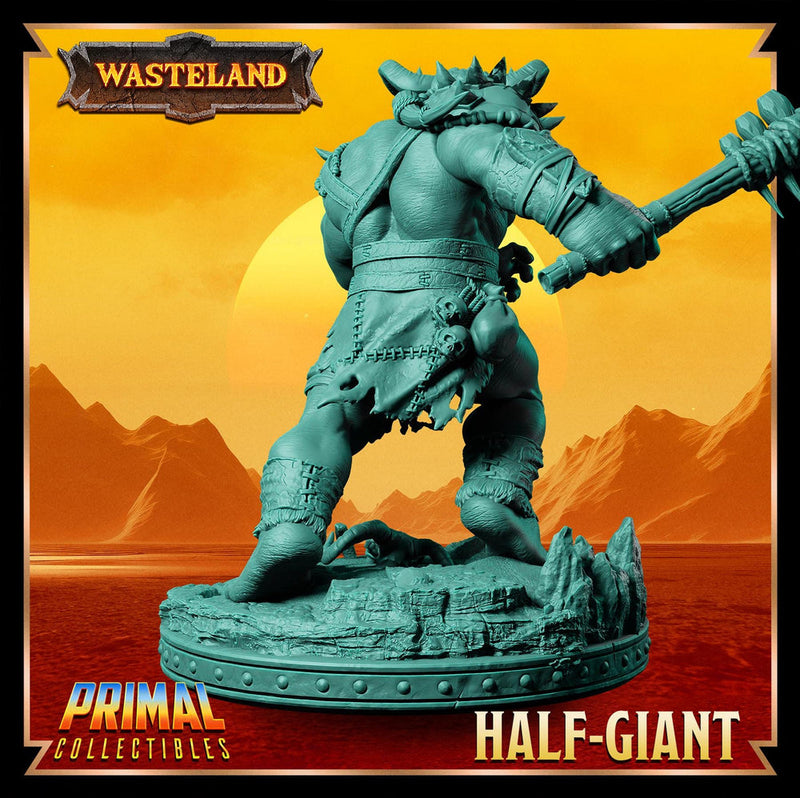 Barbarian Fighter Goliath Greatclub | 28mm, 32mm, 54mm, 75mm, 100mm Scales | Dungeons and Dragons | Pathfinder | - Only-Games