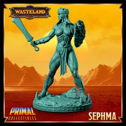 Human Female Fighter, Gladiator, Barbarian, PC / NPC Unpainted D&D 5e | 28mm,32mm,54mm,75mm,100mm Scales Dungeons and Dragons | Pathfinder - Only-Games