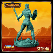 Human Female Fighter, Gladiator, Barbarian, PC / NPC Unpainted D&D 5e | 28mm,32mm,54mm,75mm,100mm Scales Dungeons and Dragons | Pathfinder - Only-Games