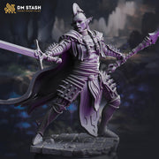 Elf Fighter, Eldritch Knight, Rogue, Dark Elf, Drow PC NPC D&D | 28mm, 32mm,54mm,75mm,100mm Scales | Dungeons and Dragons 5e, Pathfinder - Only-Games