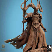 Greater Devil -Horned Devil, Herald Daemon Lord | 4 sizes: 40mm,50mm,60mm,75mm Base | Out of the Abyss |Dungeons & Dragons 5e | TPG Wargames - Only-Games
