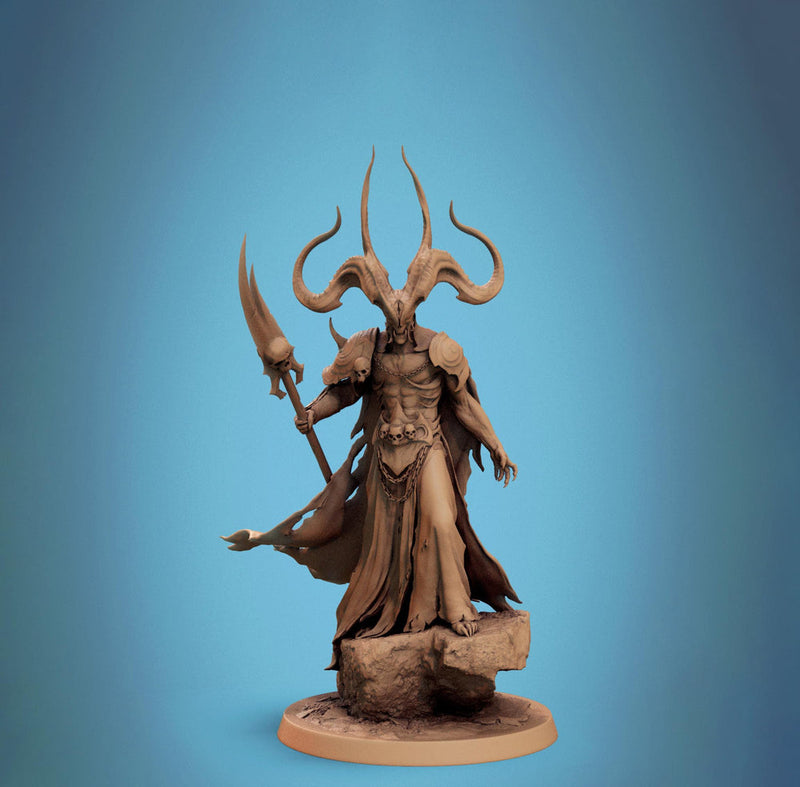 Greater Devil -Horned Devil, Herald Daemon Lord | 4 sizes: 40mm,50mm,60mm,75mm Base | Out of the Abyss |Dungeons & Dragons 5e | TPG Wargames - Only-Games