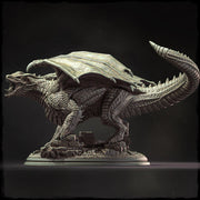 Chromatic Great Wyrm Dragon (4 sizes) D&D  Miniature | 215mm Long, 200mm Wing Span | Resin Dragon Statue Figurine | Dungeons and Dragons 5e - Only-Games