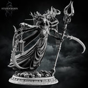 Undead Banshee Queen, Wraith Unpainted | 28mm, 32mm,54mm, 75mm ,100mm Scale Resin Miniature | Dungeons and Dragons 5e | Pathfinder - Only-Games