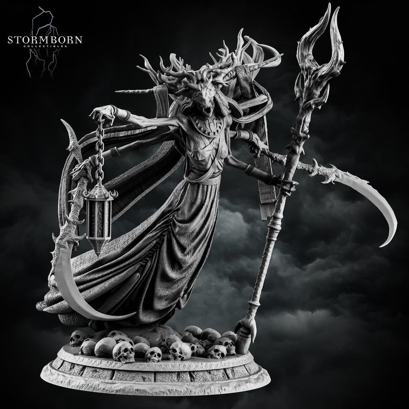 Undead Banshee Queen, Wraith Unpainted | 28mm, 32mm,54mm, 75mm ,100mm Scale Resin Miniature | Dungeons and Dragons 5e | Pathfinder - Only-Games