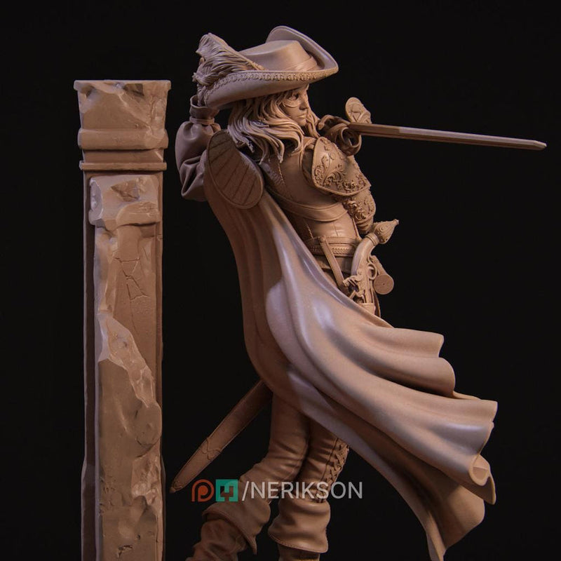Human Female Rogue, Fighter, Swashbuckler Duelist PC / NPC Unpainted D&D 5e | 28mm,32mm,54mm,75mm,100mm | Pathfinder| - Only-Games