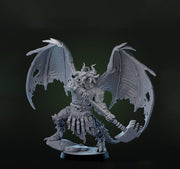 Dragonborn Paladin, Ranger, Fighter, Wings Hammer  | 28mm,32mm,54mm, 75mm, 100mm Scale Resin Miniature| Dungeons & Dragons DnD 5e Pathfinder - Only-Games