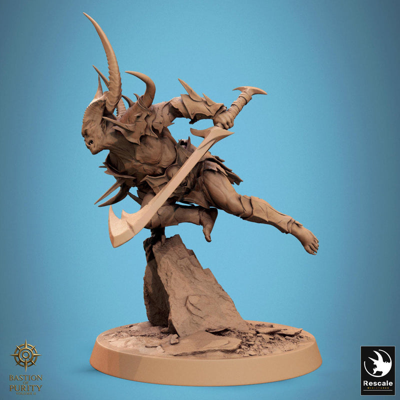 Chaos Fiend Demon, Daemon, Devils, Eldritch Horror, DnD Unpainted Miniature| 28mm proxy size,32mm ,54mm,75mm,100mm Scales Dungeons & Dragons - Only-Games
