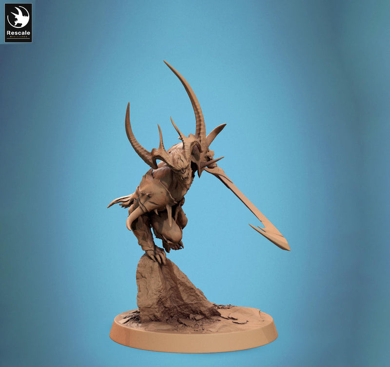 Chaos Fiend Demon, Daemon, Devils, Eldritch Horror, DnD Unpainted Miniature| 28mm proxy size,32mm ,54mm,75mm,100mm Scales Dungeons & Dragons - Only-Games