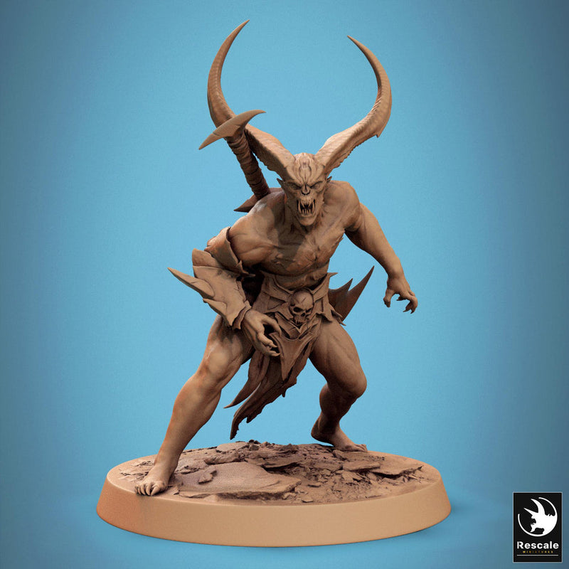 Chaos Fiend Demon, Daemon, Devils, Eldritch Horror, DnD Unpainted Miniature| 28mm proxy size,32mm ,54mm,75mm,100mm Scales Dungeons & Dragons - Only-Games
