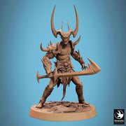 Chaos Fiend Demon, Daemon, Devils, Eldritch Horror, DnD Unpainted Miniature| 28mm proxy size,32mm ,54mm,75mm,100mm Scales Dungeons & Dragons - Only-Games