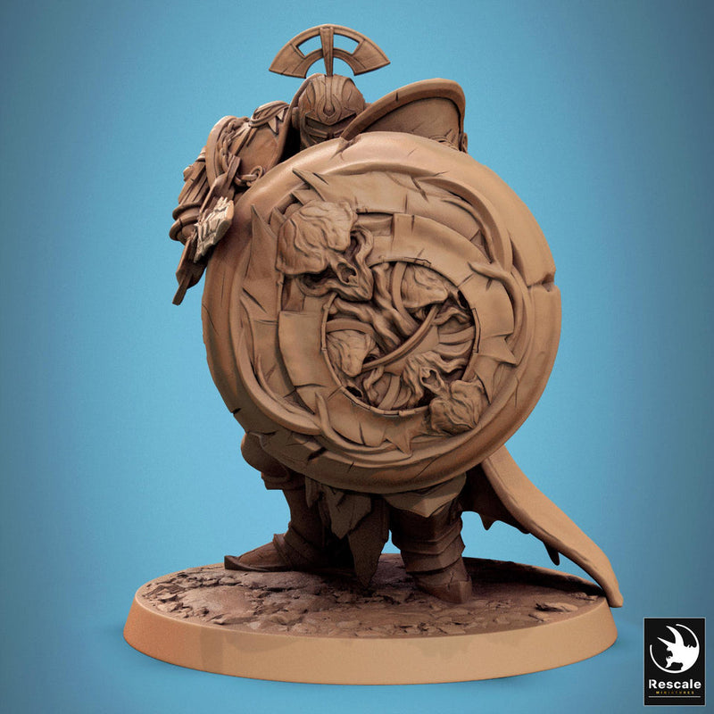 Paladin, Fighter, Sword n Shield PC/ NPC, DnD 5e Unpainted Miniature| 28mm, 32mm,54mm,75mm,100mm Scales | Dungeons & Dragons | Pathfinder - Only-Games