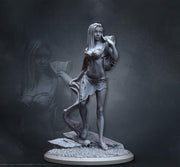 Human Female Sorcerer, Druid PC NPC NSFW Topless versions | 5 Sizes/ Scales | Unpainted Miniature - Only-Games