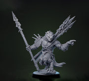 Gnoll Fighter Ranger Javalin Thrower  | Resin Miniature | 5 Sizes/Scales | Pathfinder | D&D 5e | - Only-Games