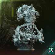 Sci-Fi Heavy Machine with Rotting Flesh,Death Demon Mini | 32mm, 40mm, 50mm, 60mm 80mm BASE SIZES | Resin Unpainted | Sci-fi - Only-Games