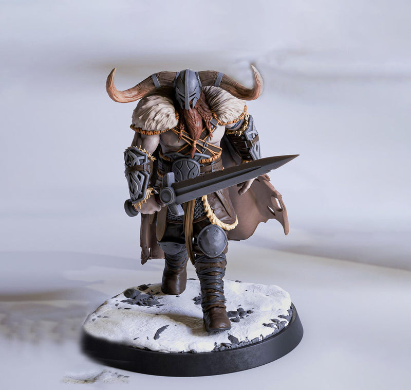 Barbarian Human / Goliath, Ranger,Fighter, with Sword, DnD Unpainted Miniature| 5 Sizes /Scales - Only-Games