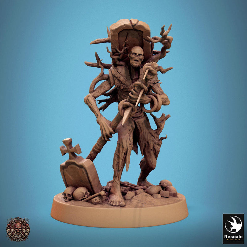 Zombie Warrior | Undead Unpainted miniature DnD | 5 Sizes /Scales| Pathfinder | - Only-Games